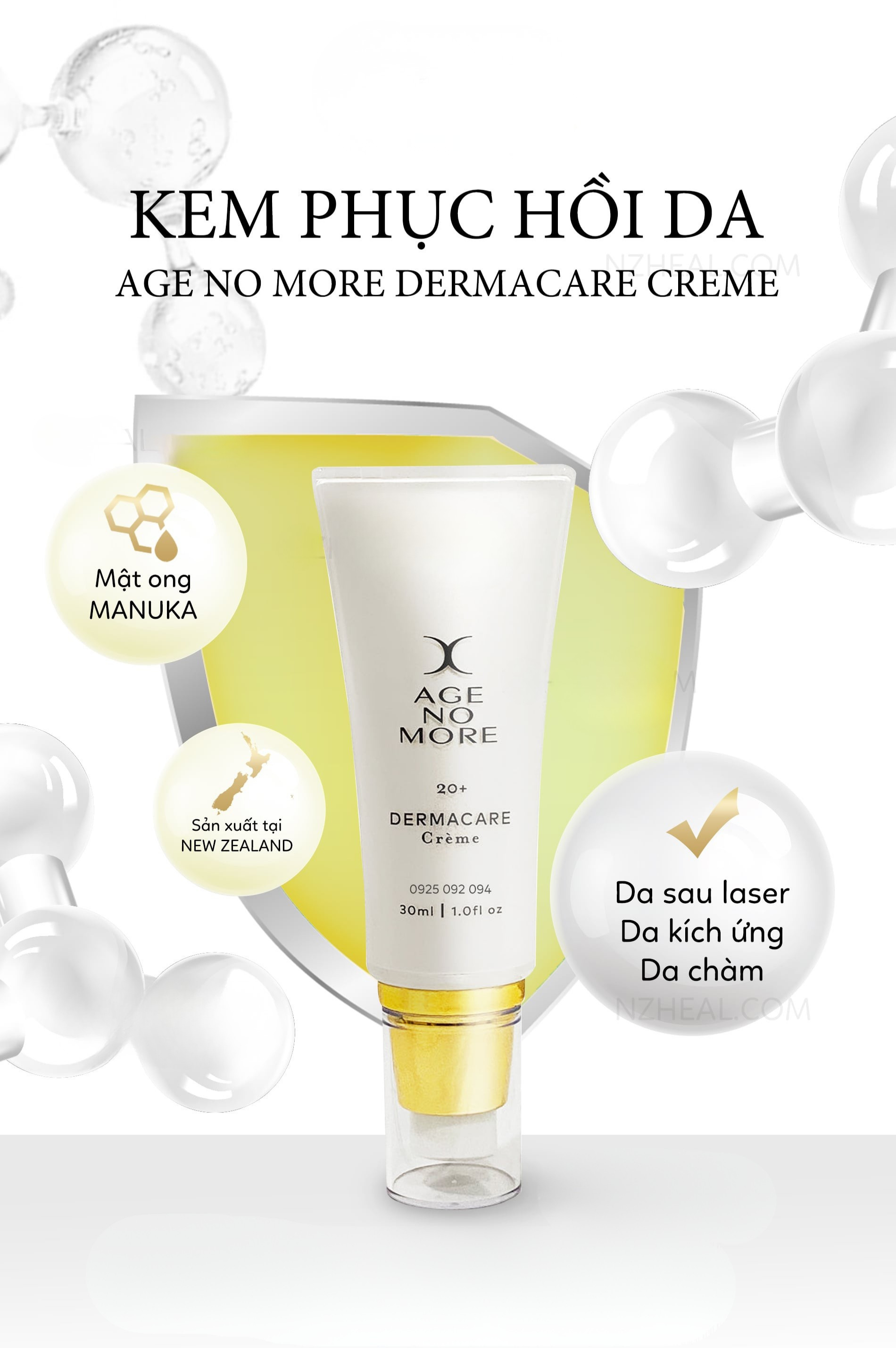 Da đang mỏng yếu, tổn thương? Nhất định phải biết tới Age No More Derma Care2